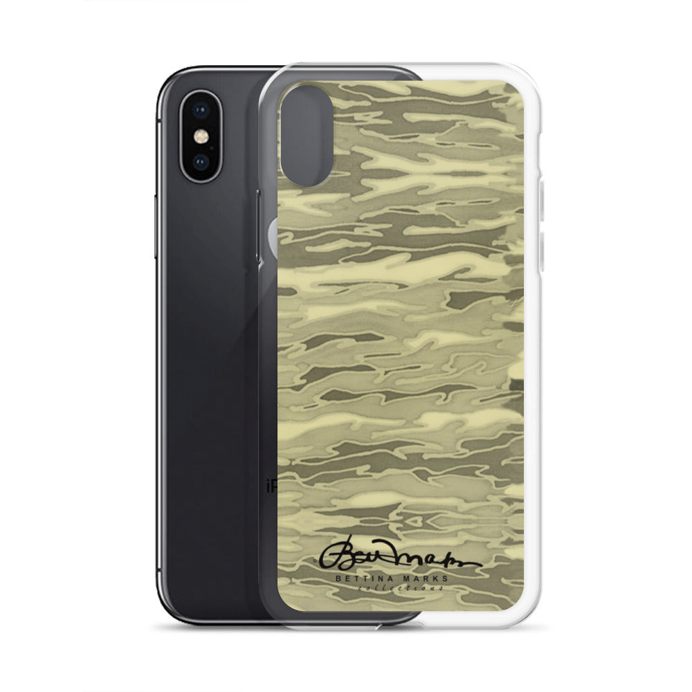 Khaki Lava Camouflage iPhone Case (select model)