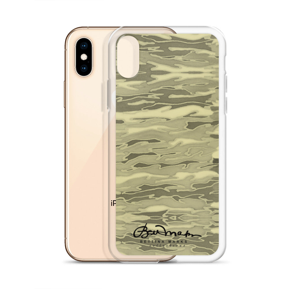 Khaki Lava Camouflage iPhone Case (select model)