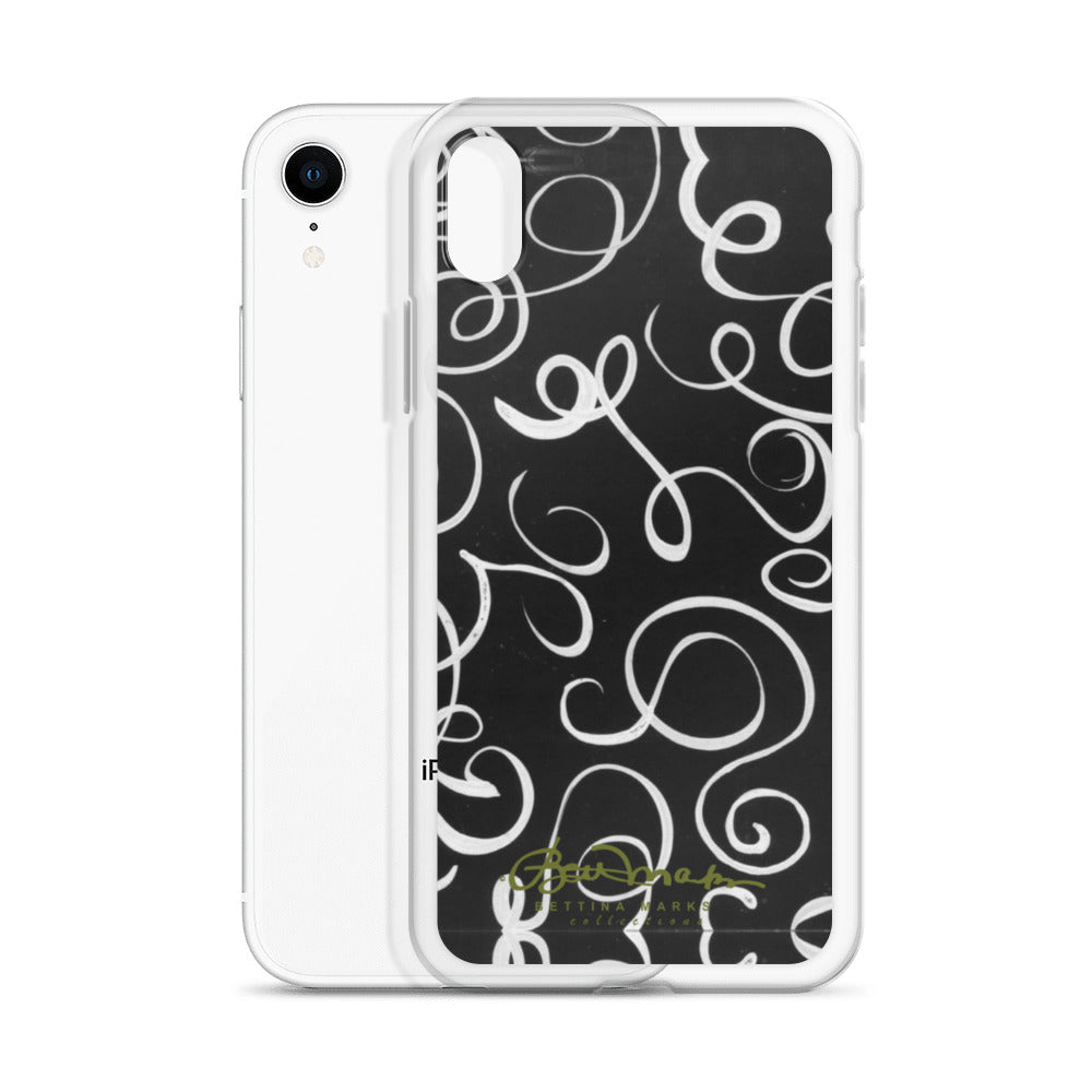 B&W Squiggles iPhone Case (select model)