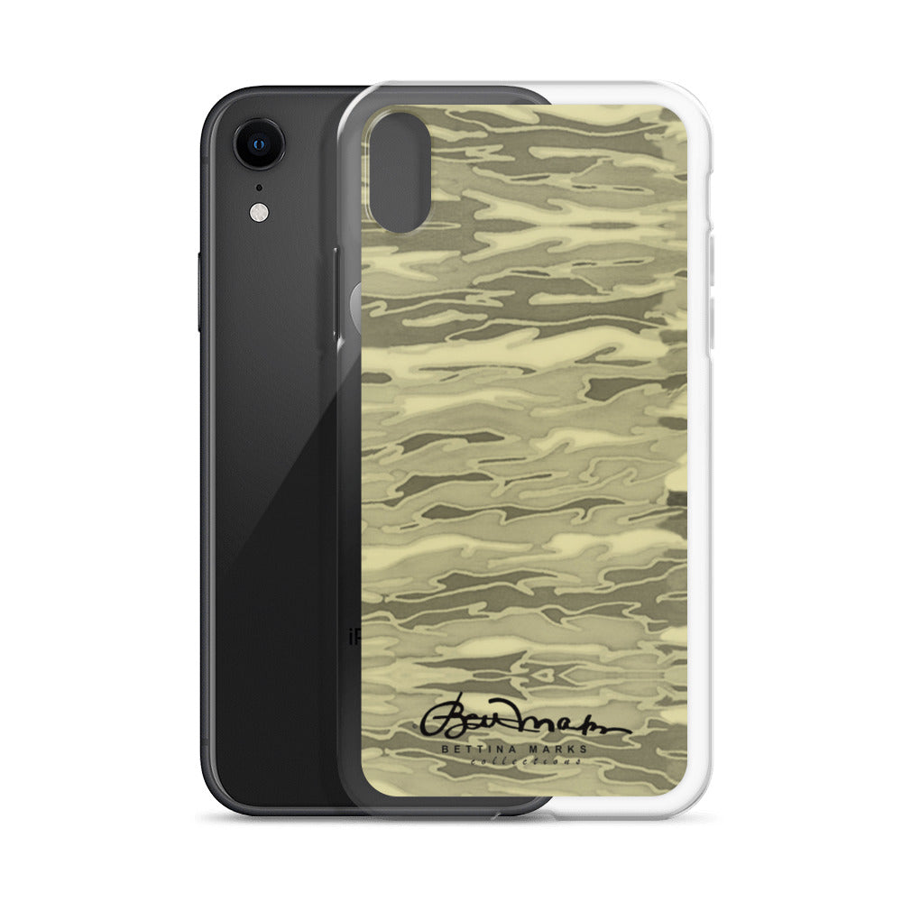 Khaki Lava Camouflage iPhone Case (select model)