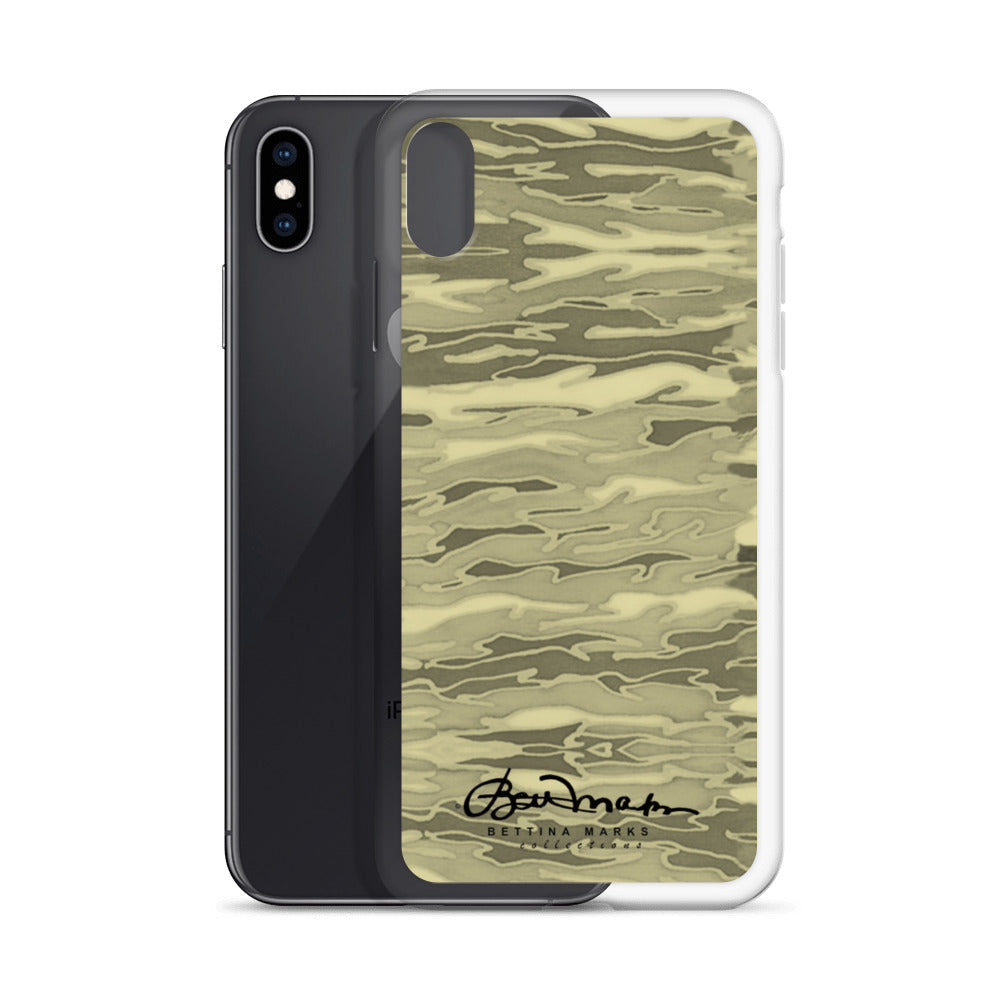 Khaki Lava Camouflage iPhone Case (select model)