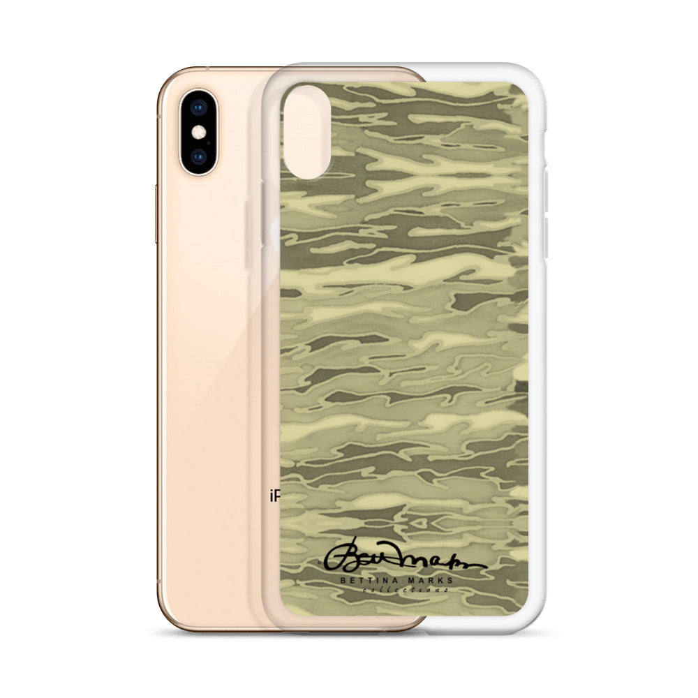 Khaki Lava Camouflage iPhone Case (select model)