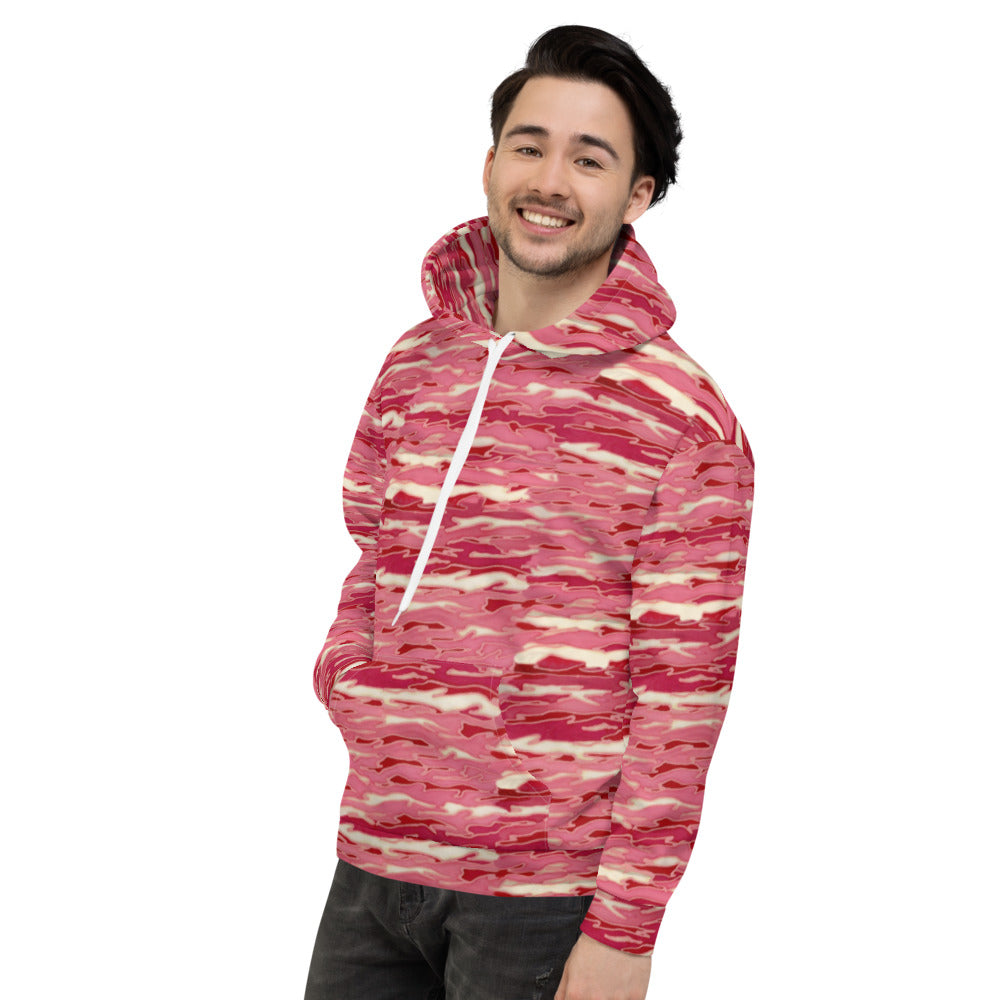 Recycled Unisex Hoodie - Pink Camouflage Lava Lamp