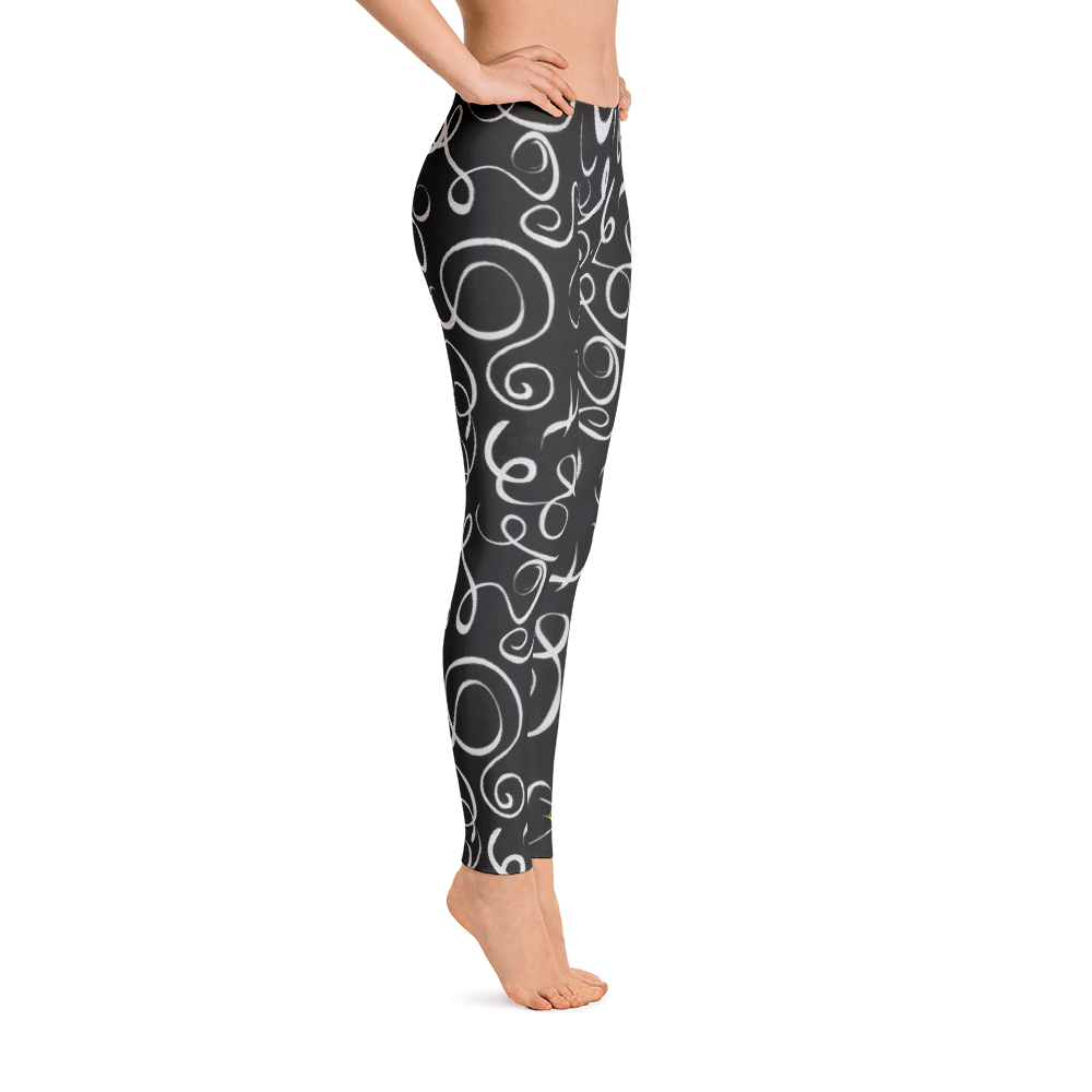 B&W Squiggles Leggings