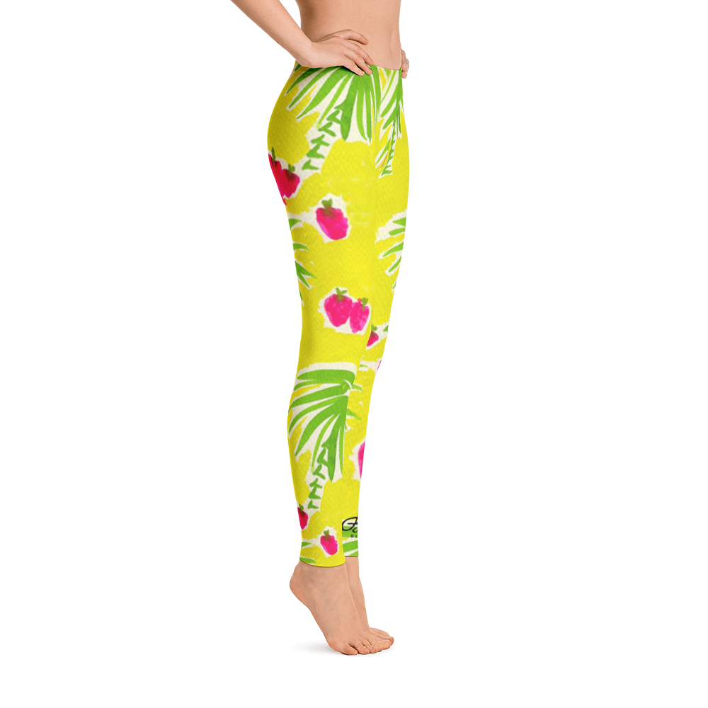 Strawberry Tropic Leggings Right Side