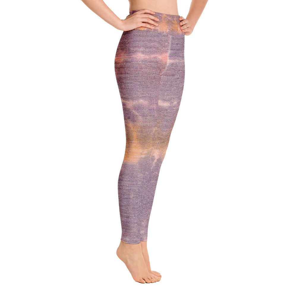 Purple Sunset Tie Dye Yoga Leggings