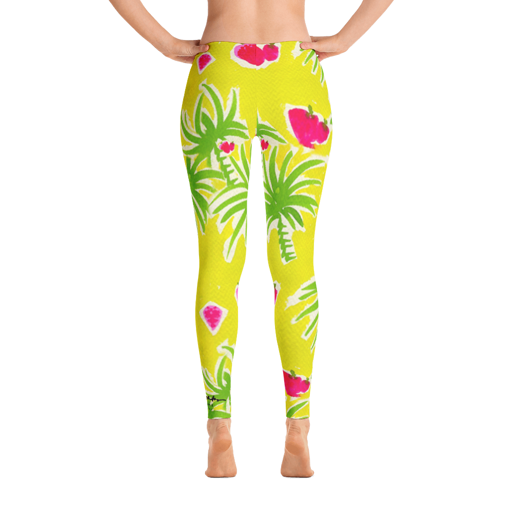 Strawberry Tropic Leggings Back