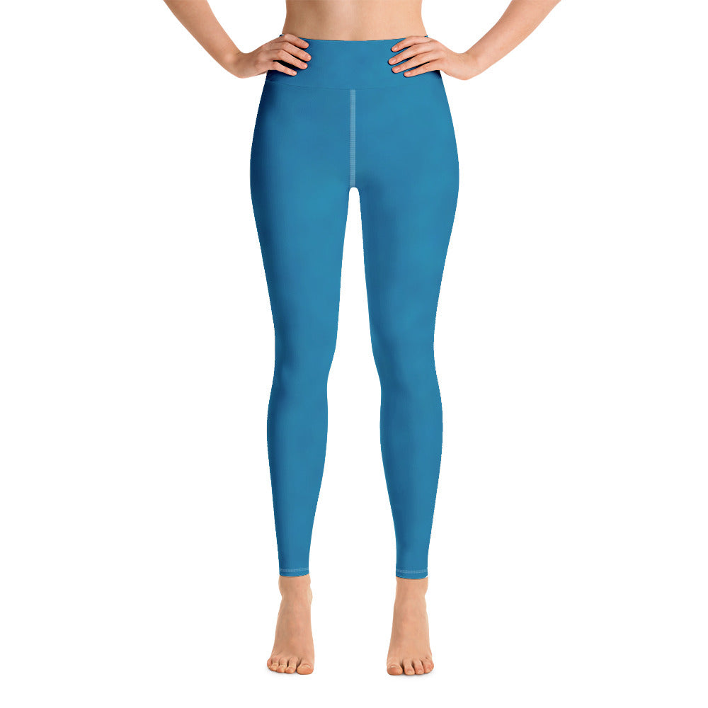 Ocean Blue Yoga Leggings