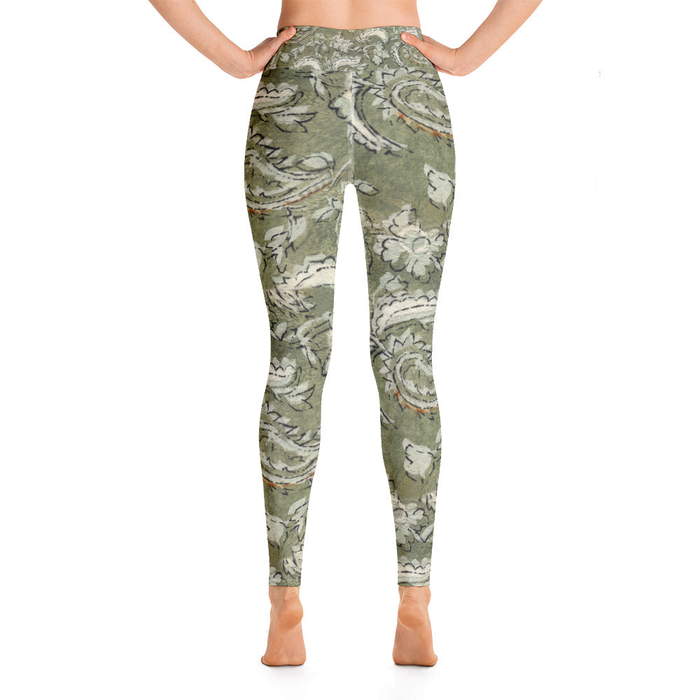Floral Paisley Yoga Leggings