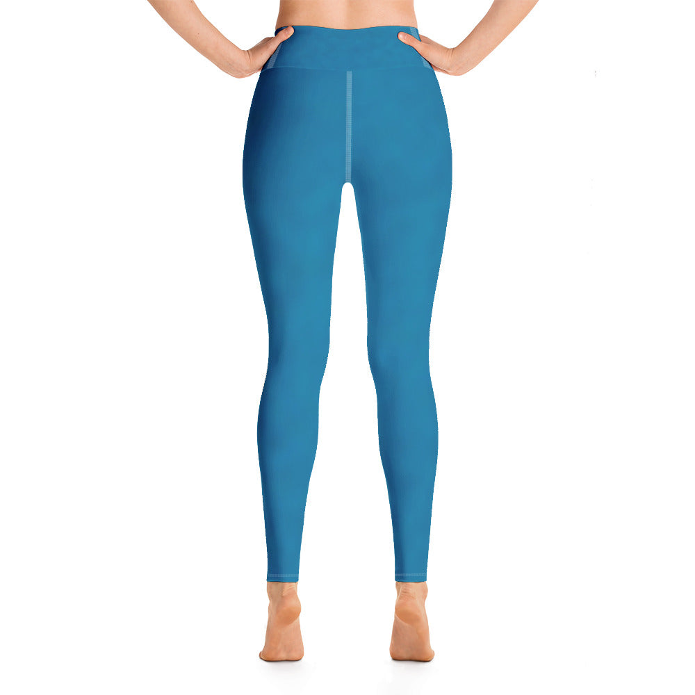 Ocean Blue Yoga Leggings