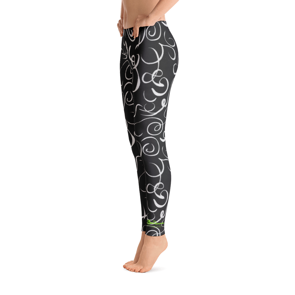 B&W Squiggles Leggings