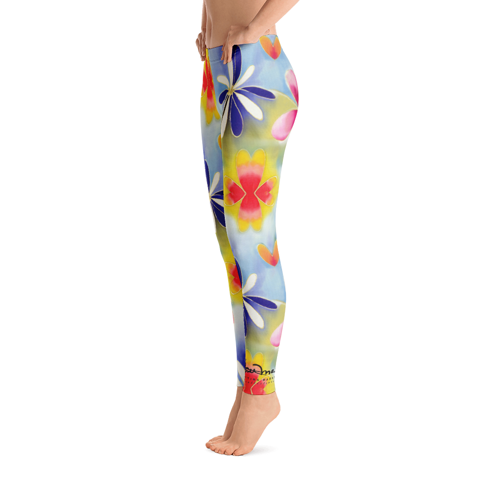 Sunrise Floral Leggings Left Side