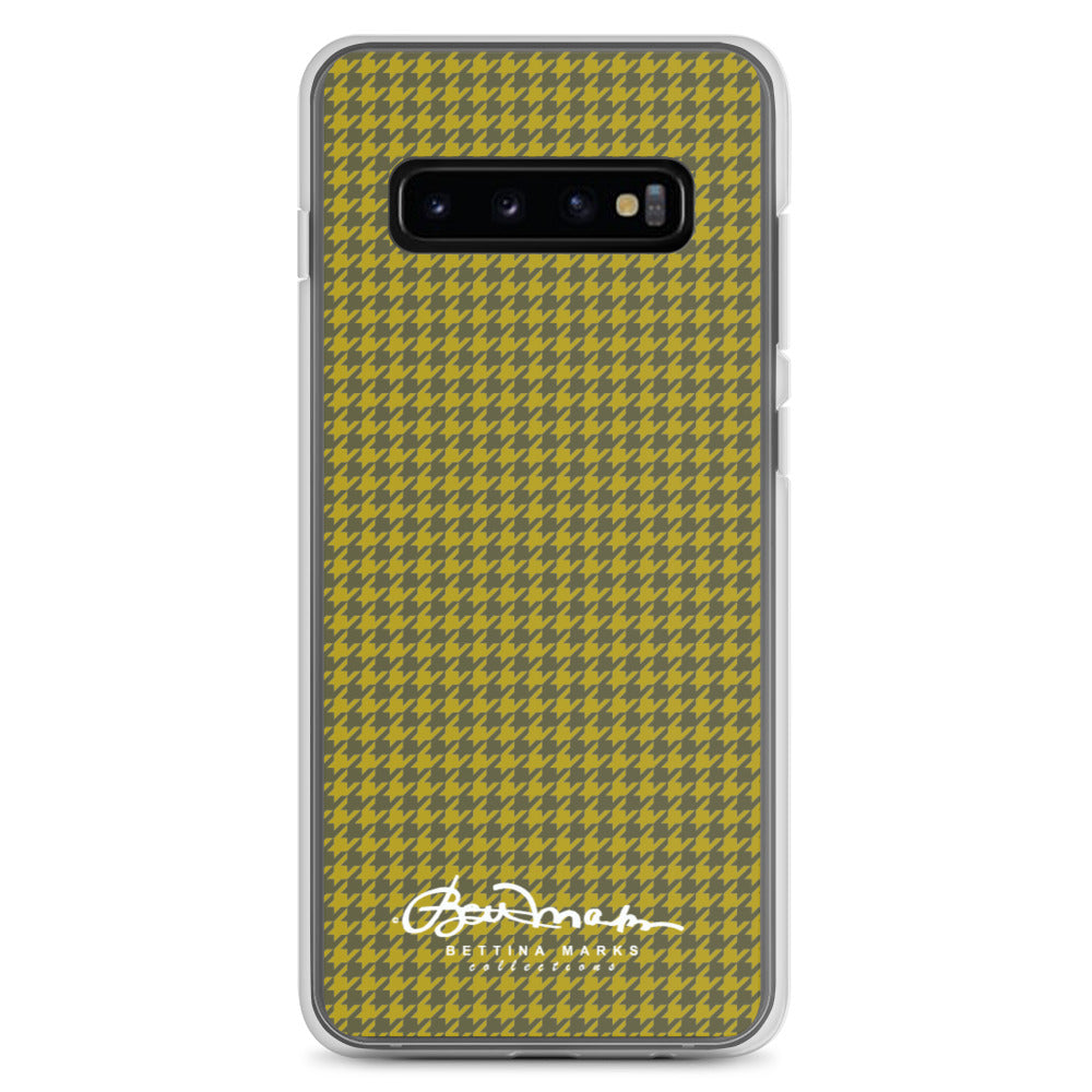 Olive Houndstooth Samsung Case