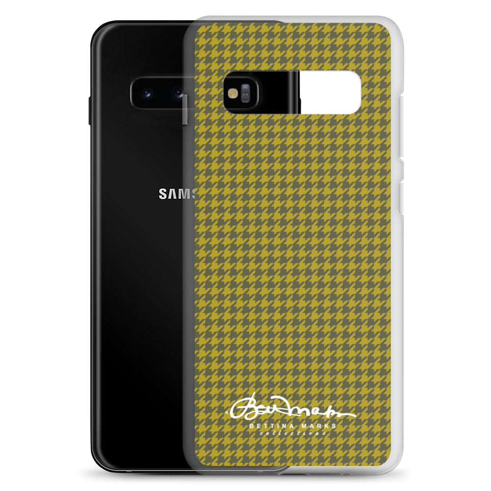 Olive Houndstooth Samsung Case