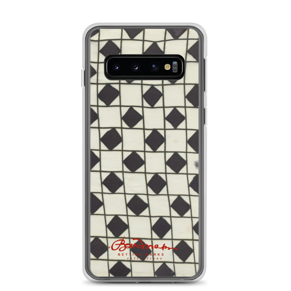 B&W Checkerboard Optical Samsung Case (select model)