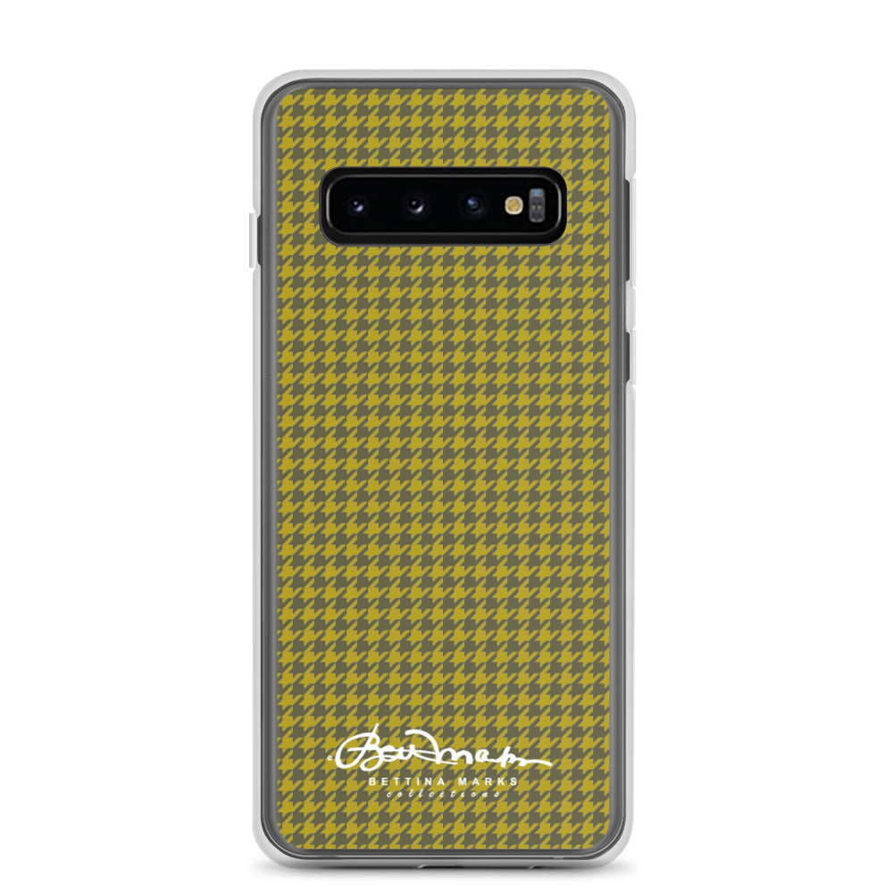 Olive Houndstooth Samsung Case