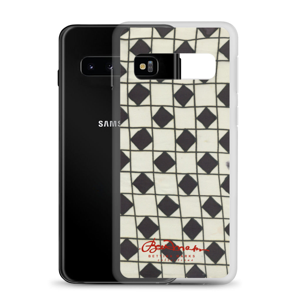 B&W Checkerboard Optical Samsung Case (select model)