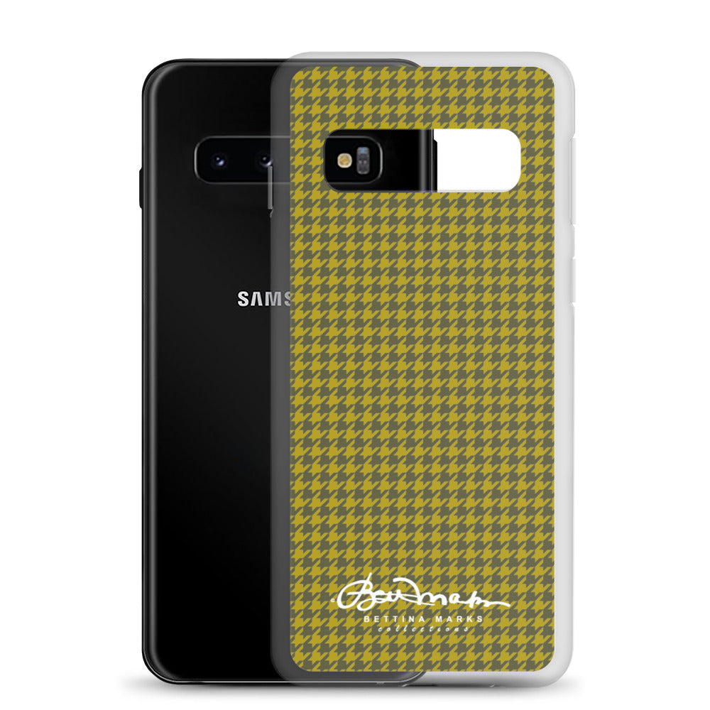 Olive Houndstooth Samsung Case