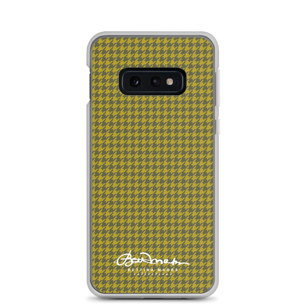 Olive Houndstooth Samsung Case