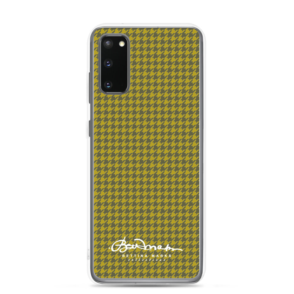 Olive Houndstooth Samsung Case