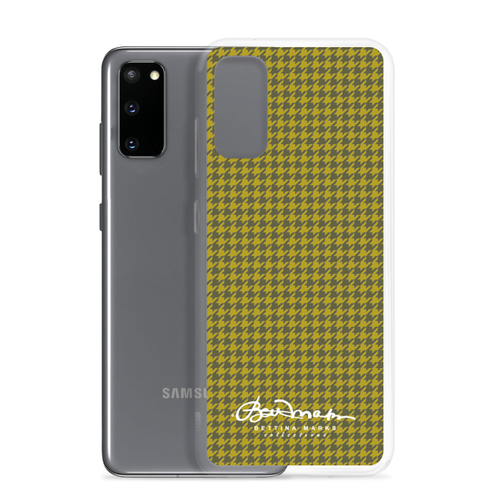 Olive Houndstooth Samsung Case