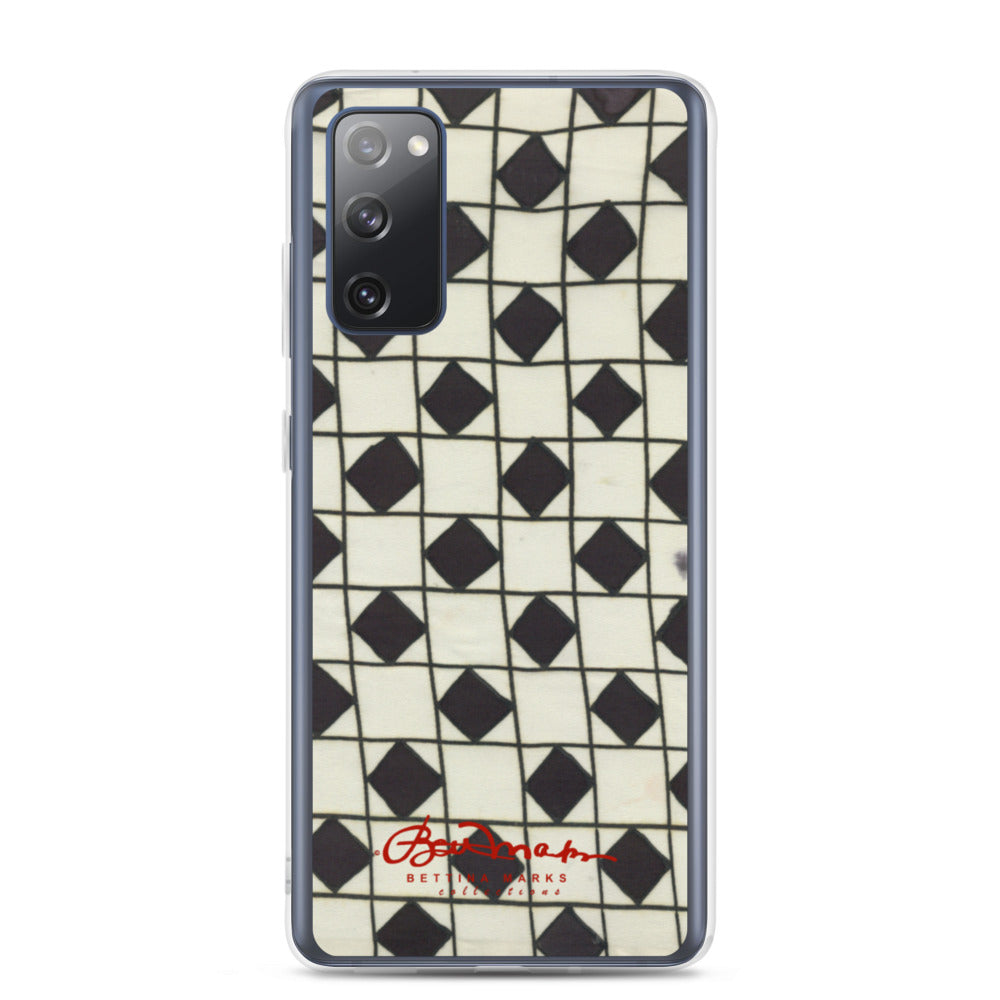 B&W Checkerboard Optical Samsung Case (select model)