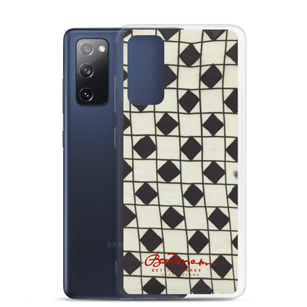 B&W Checkerboard Optical Samsung Case (select model)