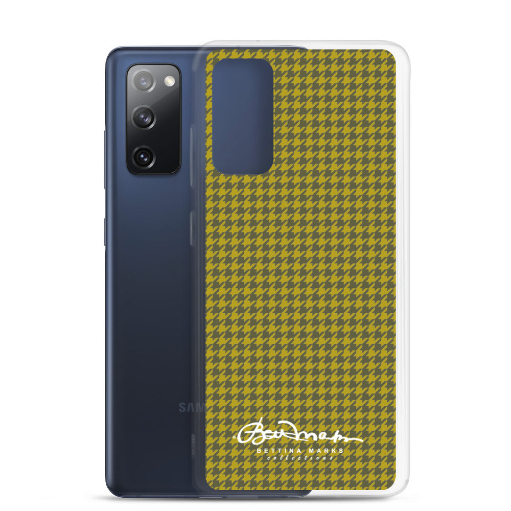 Olive Houndstooth Samsung Case