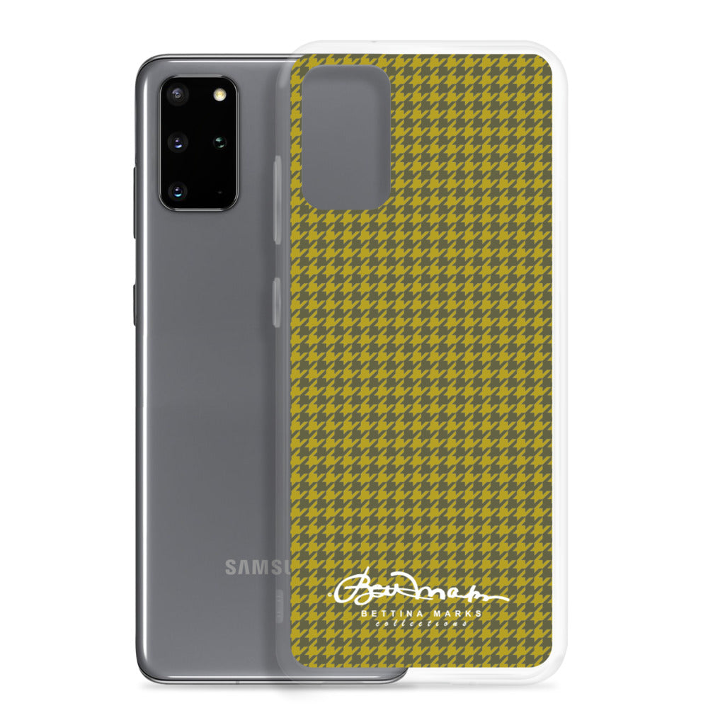 Olive Houndstooth Samsung Case