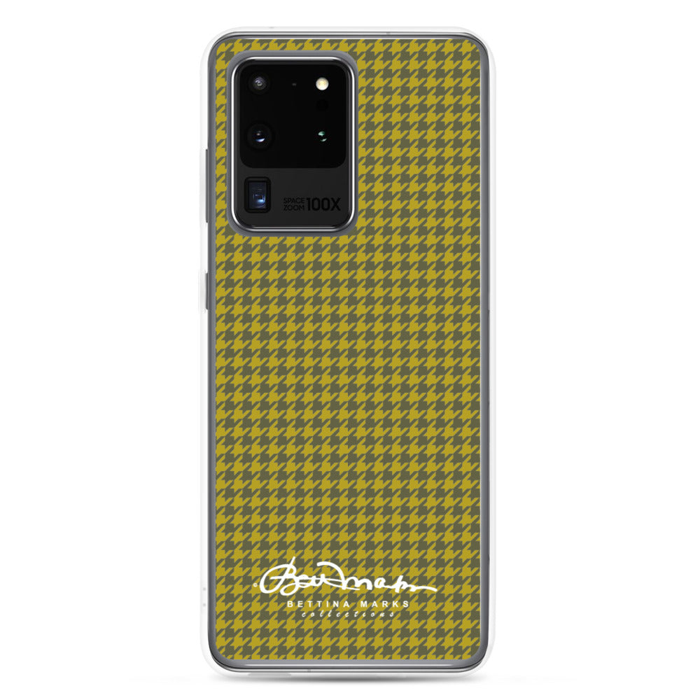 Olive Houndstooth Samsung Case