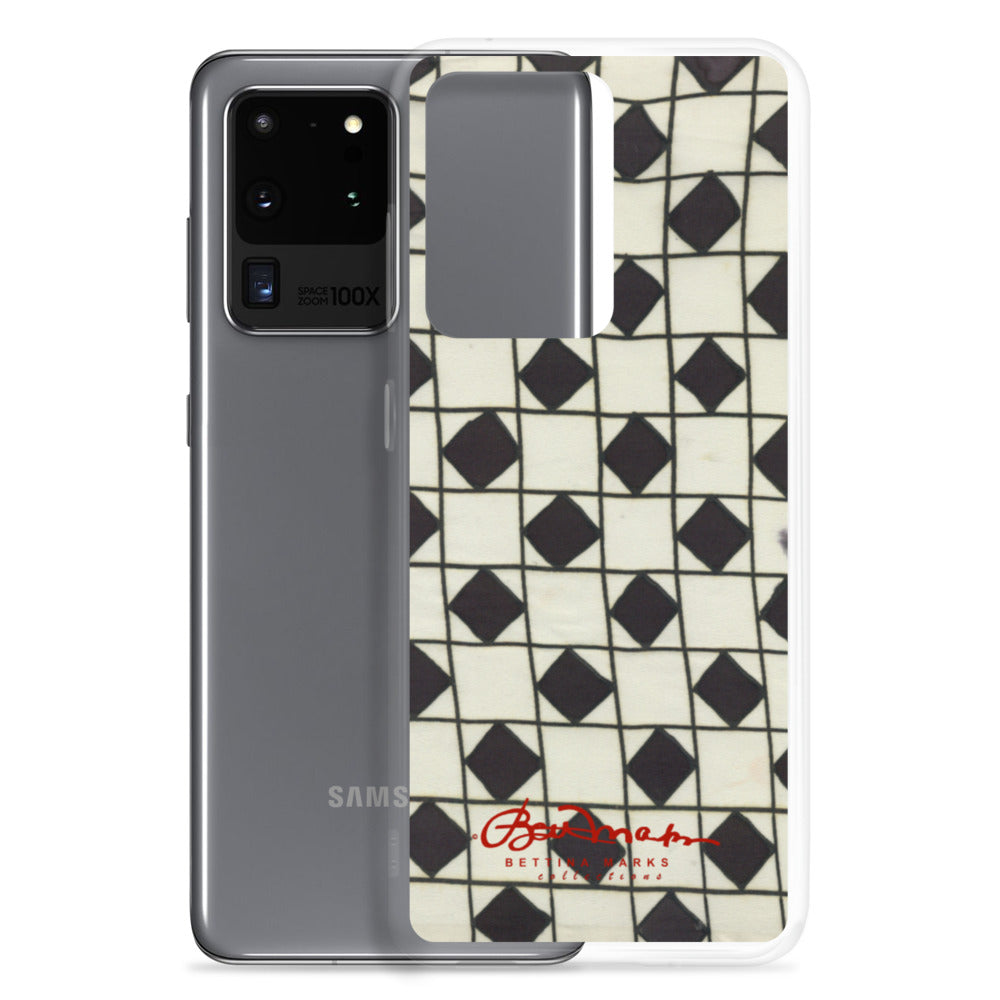 B&W Checkerboard Optical Samsung Case (select model)