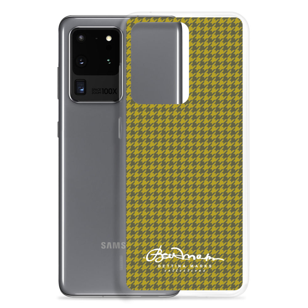 Olive Houndstooth Samsung Case