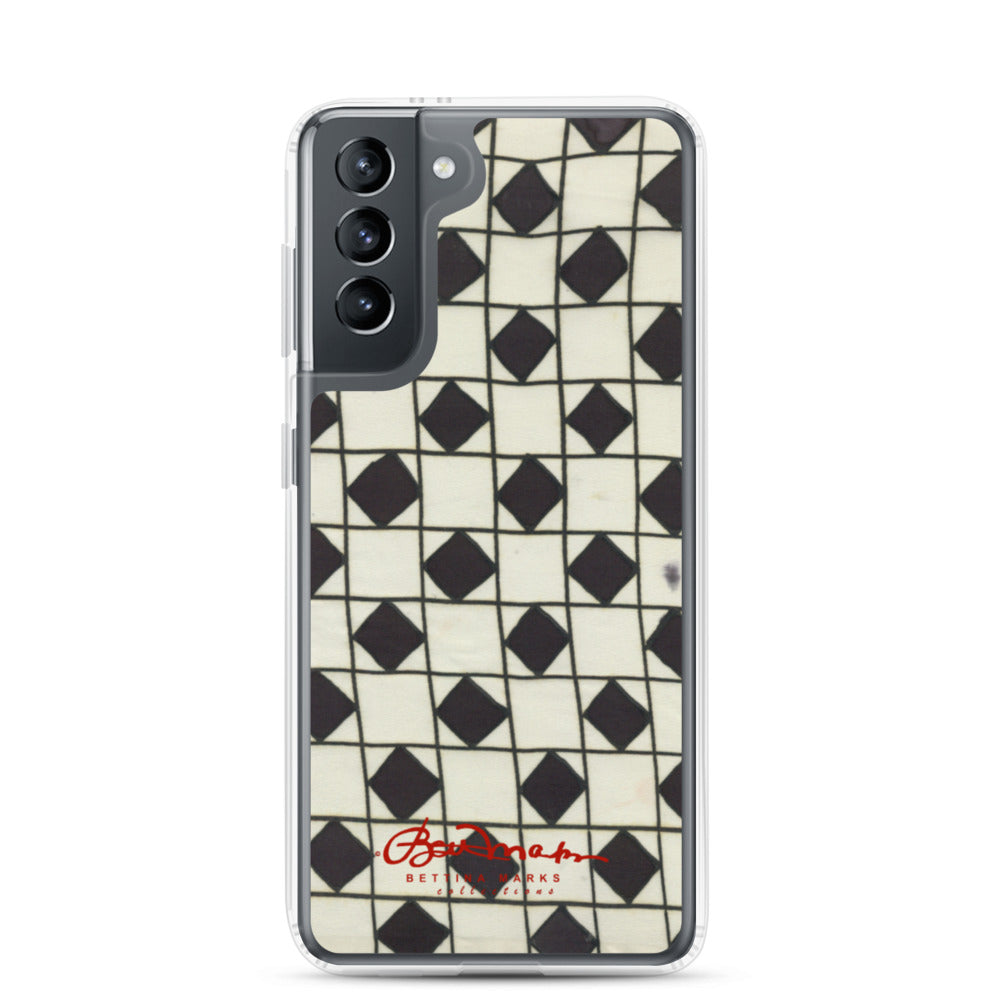 B&W Checkerboard Optical Samsung Case (select model)