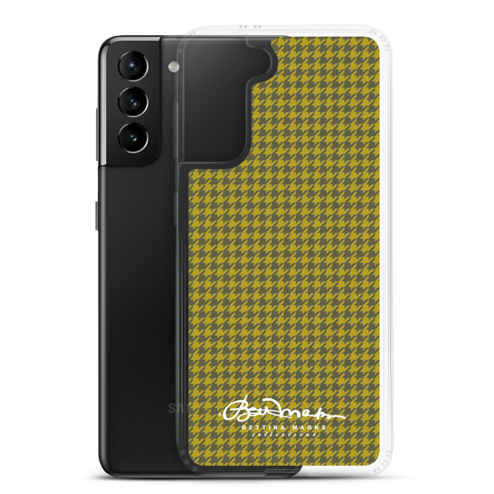 Olive Houndstooth Samsung Case