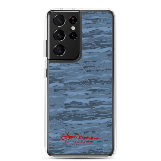 Steel Blue Camouflage Lava Samsung Case (select model)