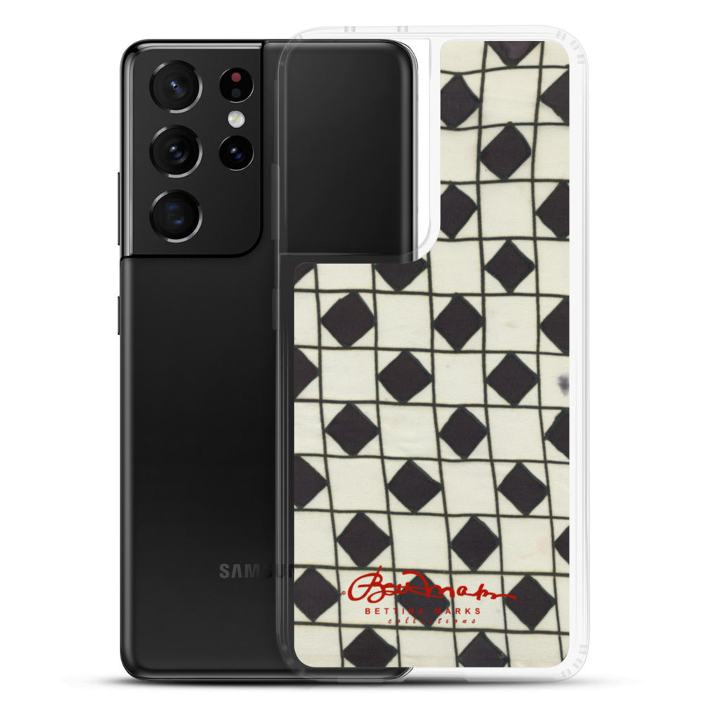 B&W Checkerboard Optical Samsung Case (select model)