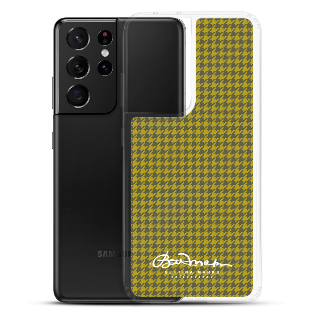 Olive Houndstooth Samsung Case